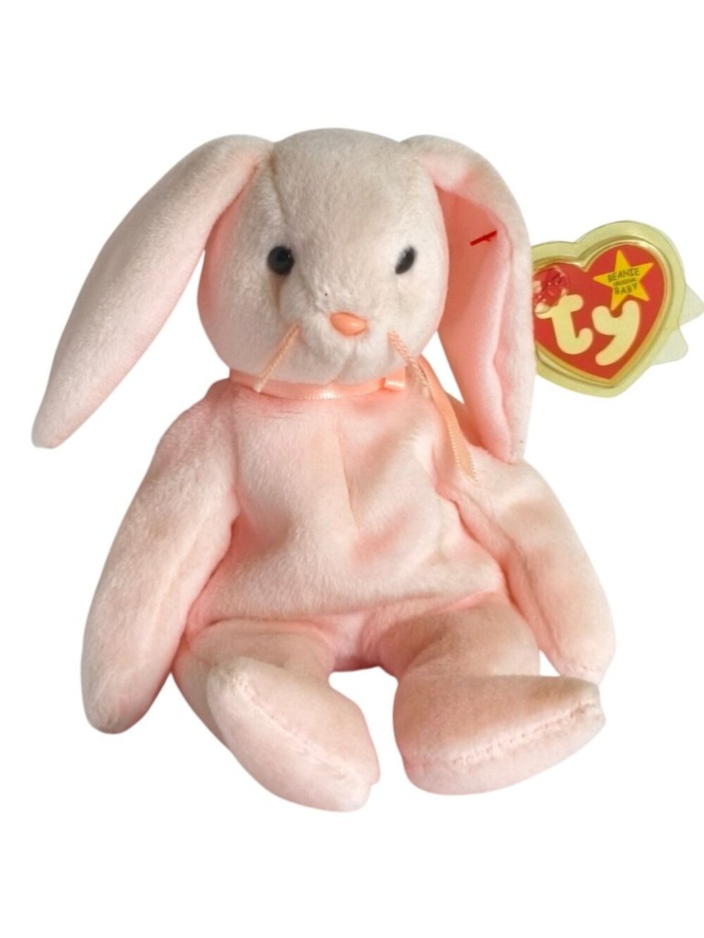 Ty Beanie Baby Hoppity Bunny Plush Pink MWMT 1996 Rare Collectible Gift 04-03 DO